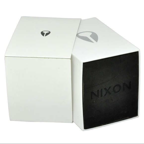 Nixon mens watch Gunmetal Grey & Leather